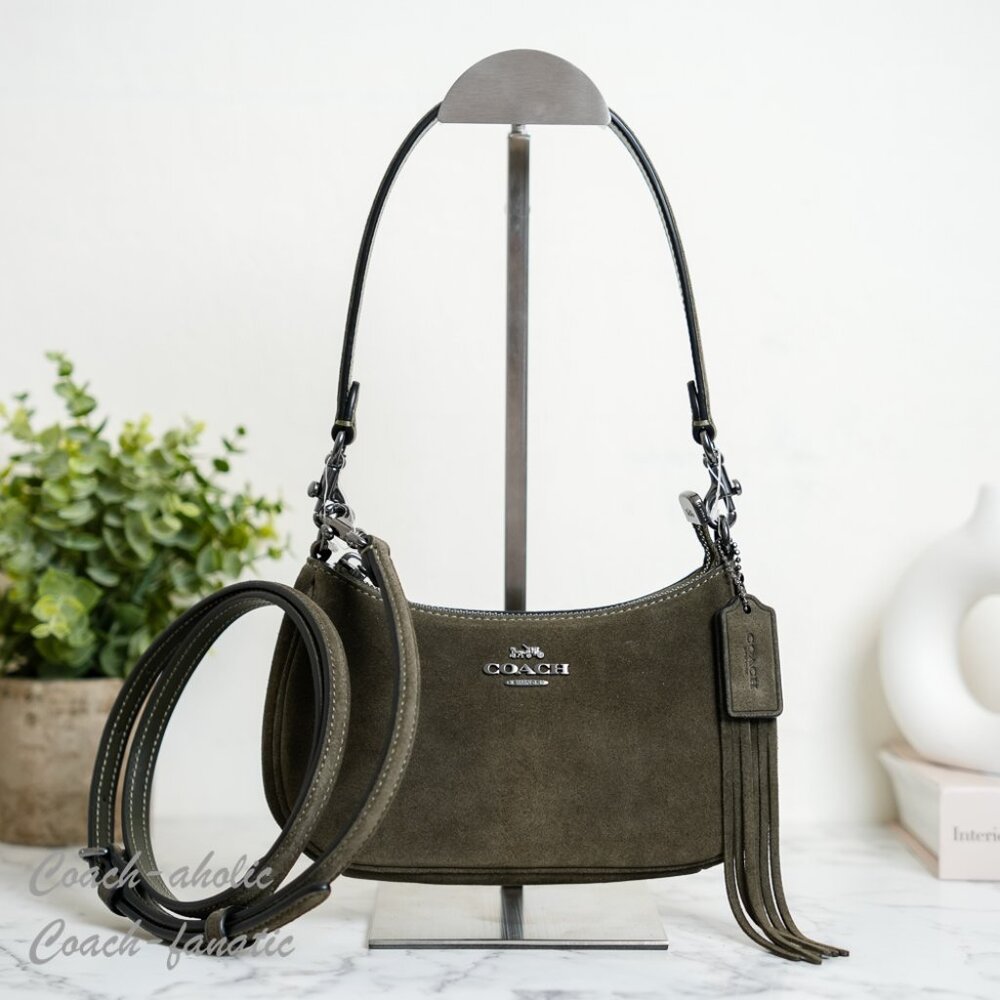 Coach Olive Green Crossbody Bag - Picture 2 of 14